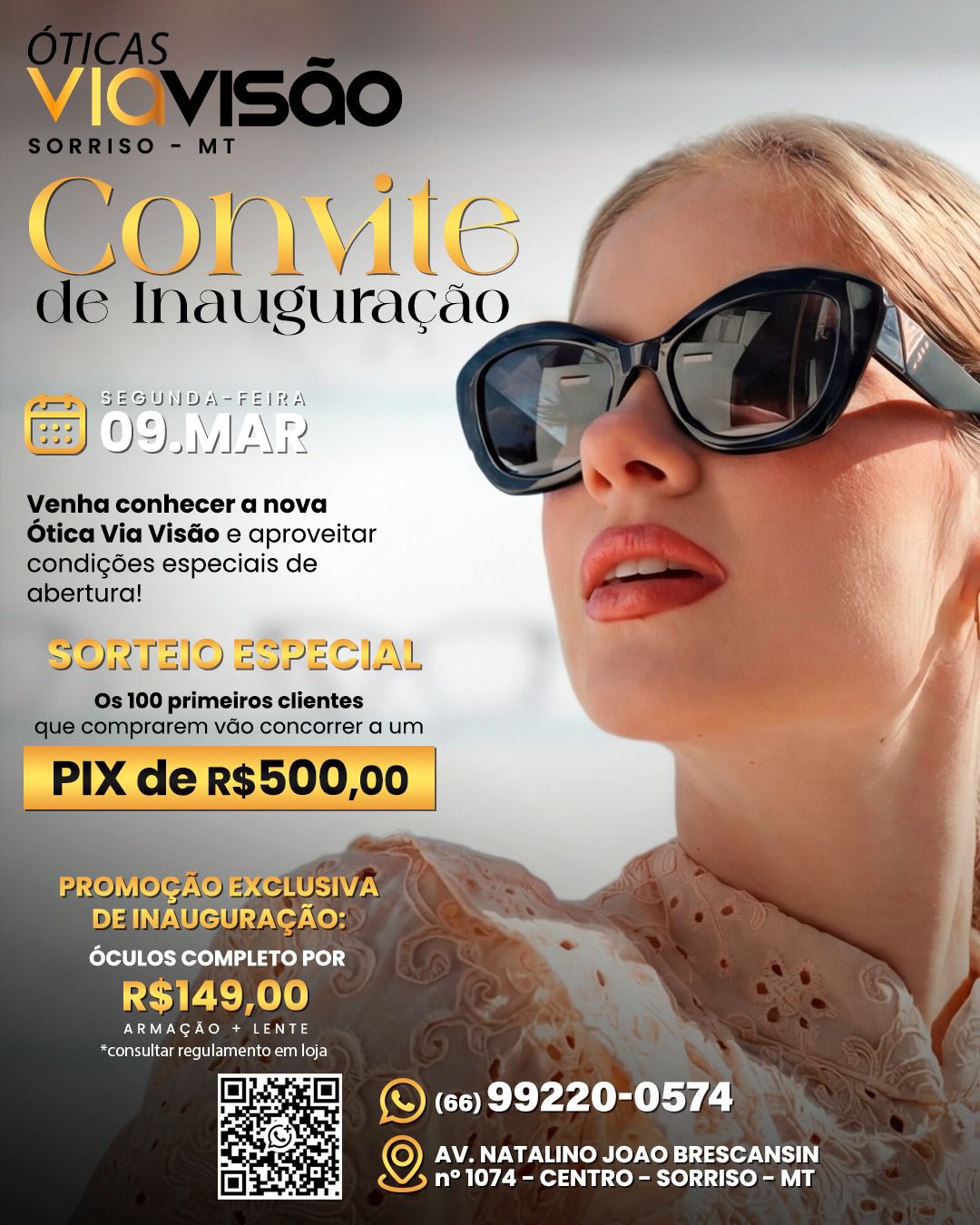 Convite de Inauguração - Sorriso, MT Convite de Inauguração - Sorriso, MT