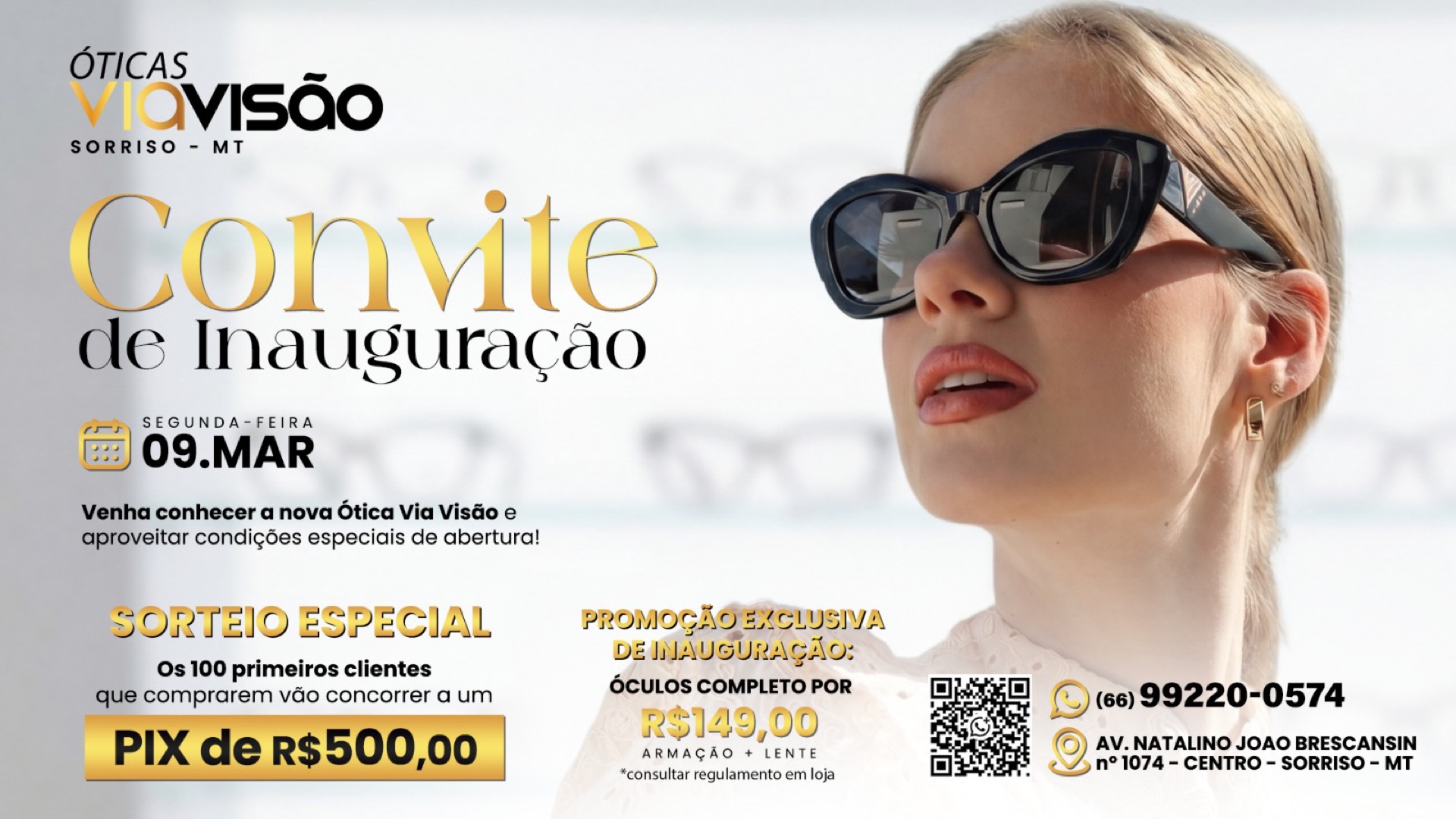 Convite de Inauguração - Sorriso, MT Convite de Inauguração - Sorriso, MT