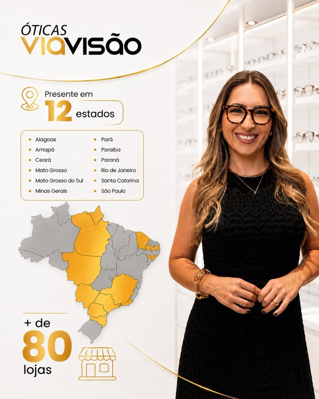 Presente em 12 estados