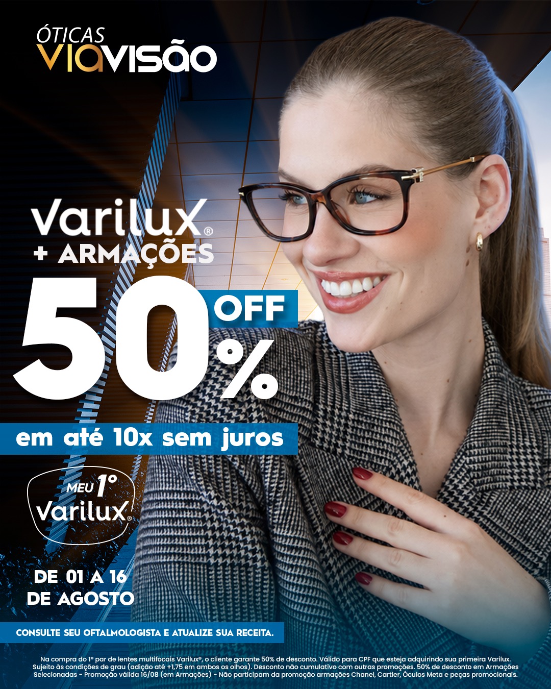 Varilux® + Armações 50% OFF