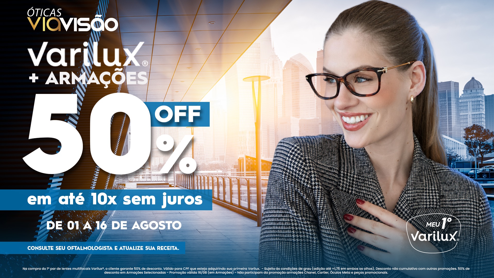 Varilux® + Armações 50% OFF